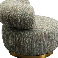Hot Draaibare Fauteuil Couture Stripes Blue Kasten|Fauteuils