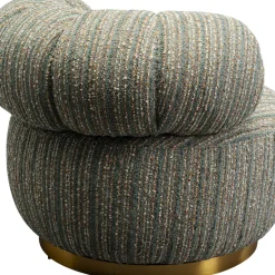 Hot Draaibare Fauteuil Couture Stripes Blue Kasten|Fauteuils