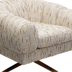 Outlet Draaibare Fauteuil Janno Beige Kasten|Fauteuils