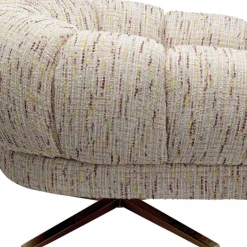 Outlet Draaibare Fauteuil Janno Beige Kasten|Fauteuils