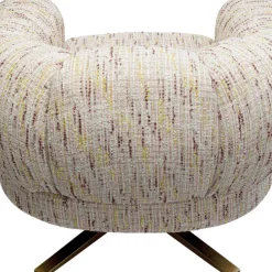 Outlet Draaibare Fauteuil Janno Beige Kasten|Fauteuils