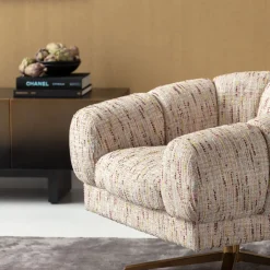 Outlet Draaibare Fauteuil Janno Beige Kasten|Fauteuils