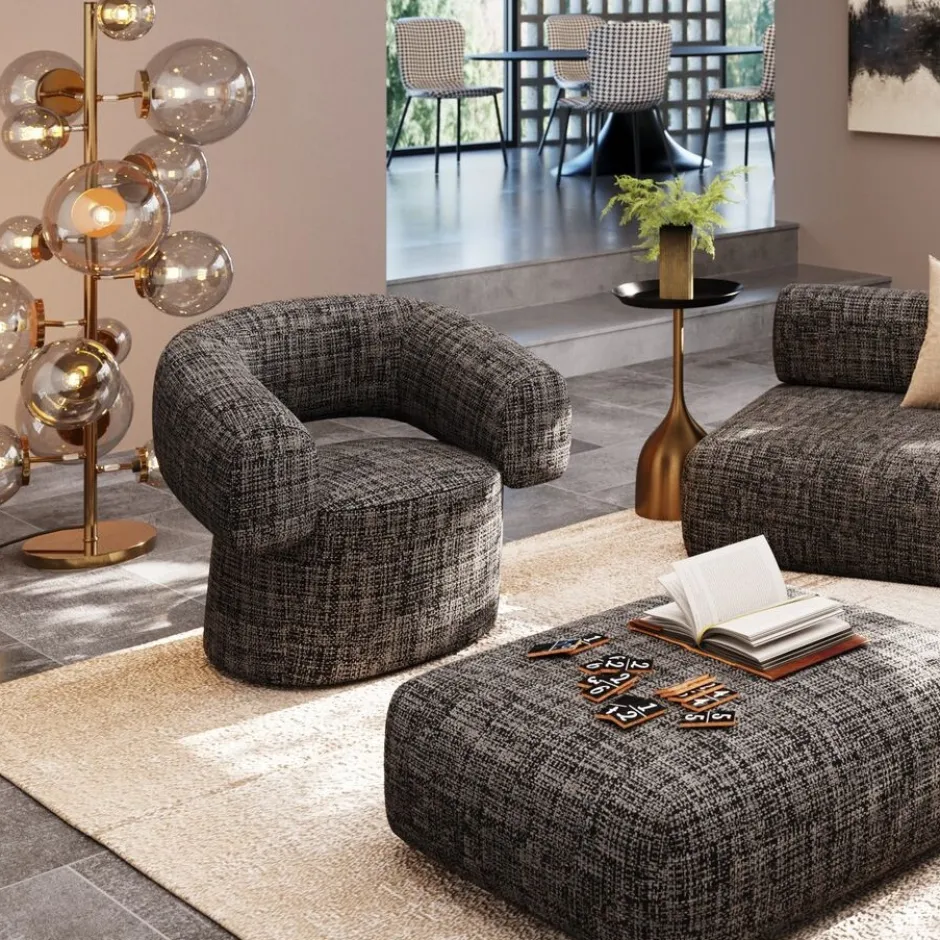New Draaibare Fauteuil Maye Bow Kasten|Fauteuils