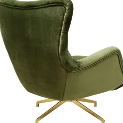 Cheap Draaifauteuil Bellissima Velvet Green Kasten|Fauteuils