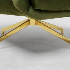Cheap Draaifauteuil Bellissima Velvet Green Kasten|Fauteuils