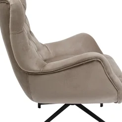 Fashion Draaifauteuil Bellissima Velvet Beige Kasten|Fauteuils