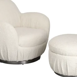 Cheap Draaifauteuil Nube Boucle Kasten|Fauteuils