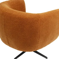 Online Draaifauteuil Peony Fuzzy Brown Kasten|Fauteuils