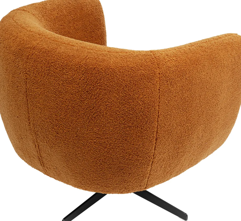 Online Draaifauteuil Peony Fuzzy Brown Kasten|Fauteuils