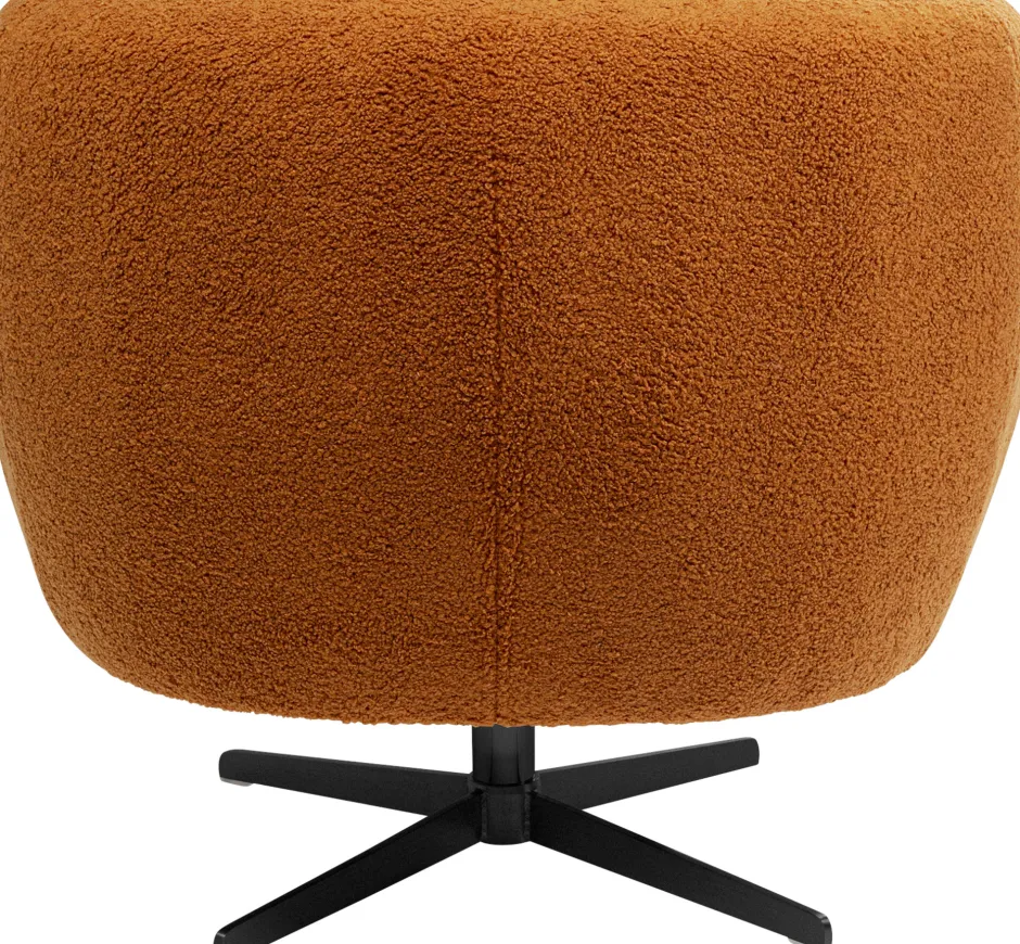 Online Draaifauteuil Peony Fuzzy Brown Kasten|Fauteuils