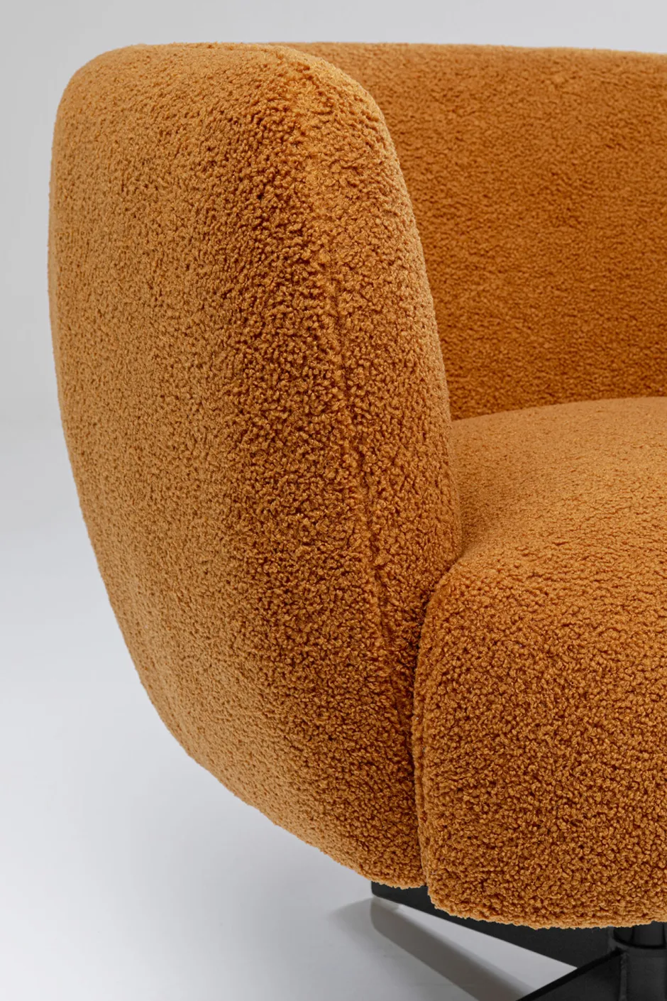 Online Draaifauteuil Peony Fuzzy Brown Kasten|Fauteuils