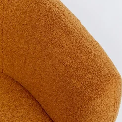 Online Draaifauteuil Peony Fuzzy Brown Kasten|Fauteuils