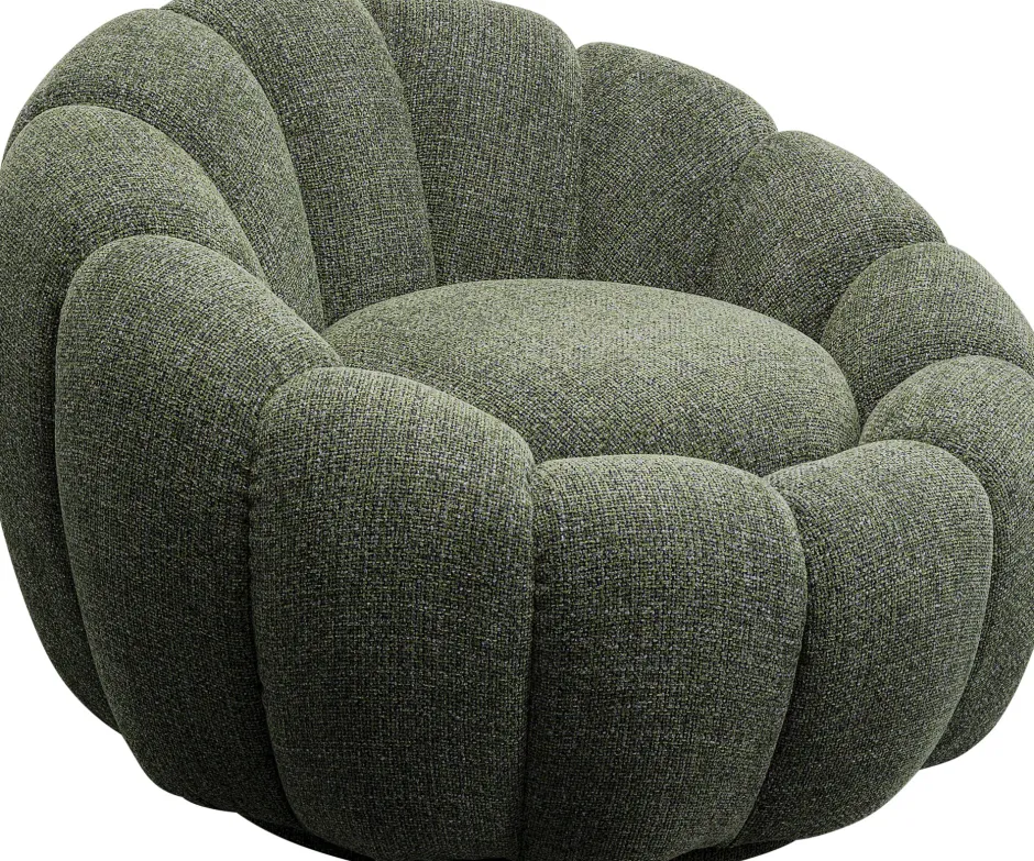 Clearance Draaifauteuil Peppo Bloom Melange Green Kasten|Fauteuils