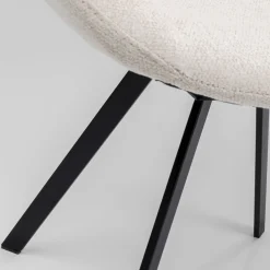 Outlet Draaistoel Baron Cream Kasten|Stoelen