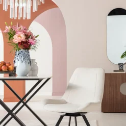 Outlet Draaistoel Baron Cream Kasten|Stoelen