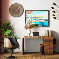 Shop Draaistoel Club Walnoot Kasten|Stoelen