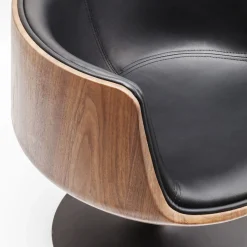 Shop Draaistoel Club Walnoot Kasten|Stoelen