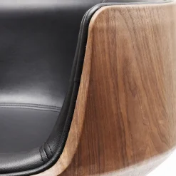 Shop Draaistoel Club Walnoot Kasten|Stoelen