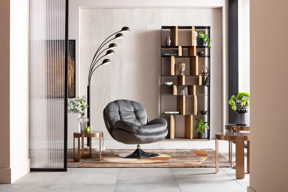 Online Draaistoel Cosy Grijs Kasten|Fauteuils