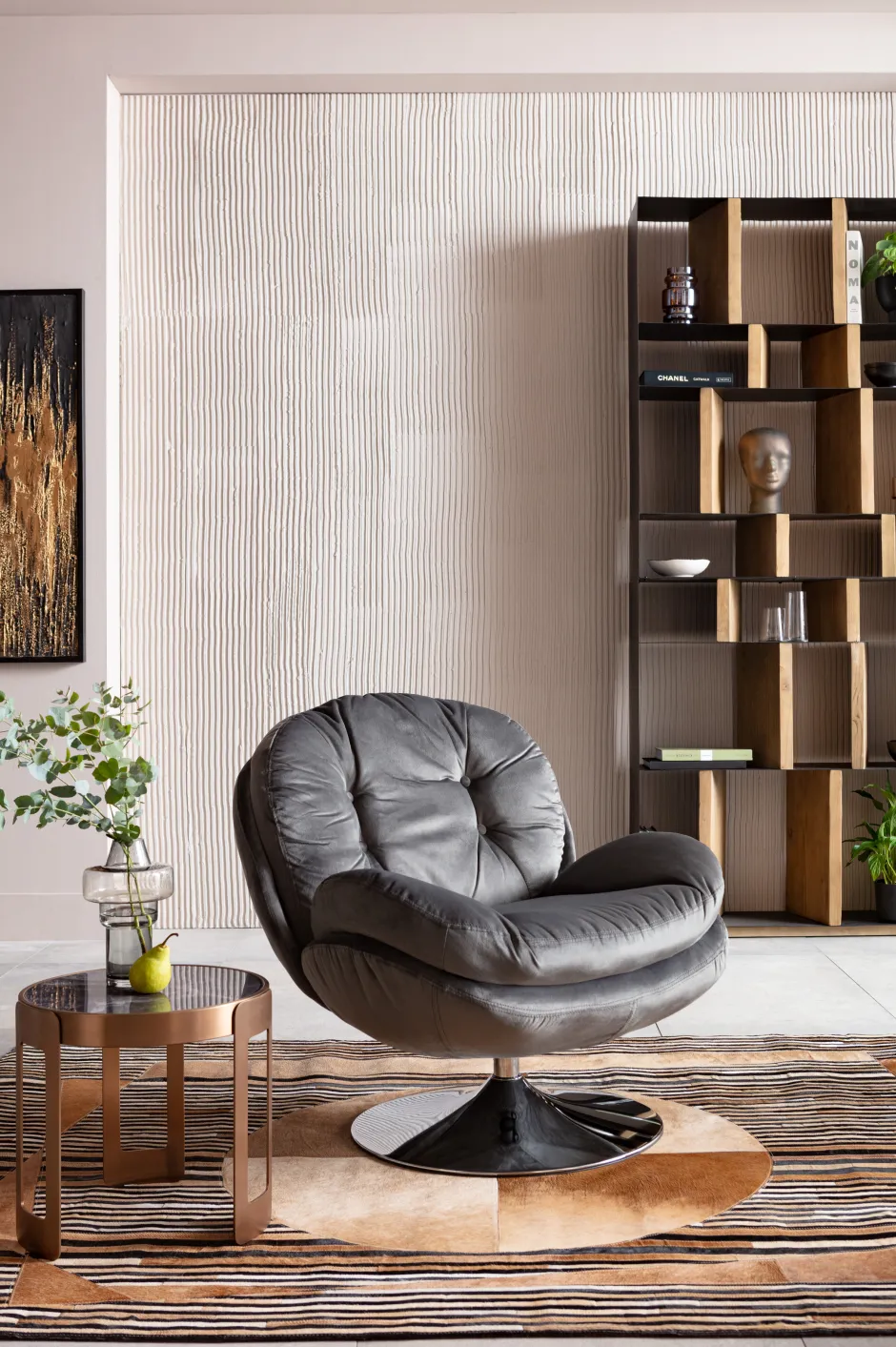 Online Draaistoel Cosy Grijs Kasten|Fauteuils