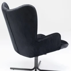 Best Draaistoel Oscar Velvet Black Kasten|Fauteuils