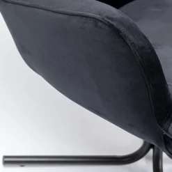 Best Draaistoel Oscar Velvet Black Kasten|Fauteuils