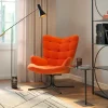 Sale Draaistoel Oscar Velvet Orange Kasten|Tuinmeubelen