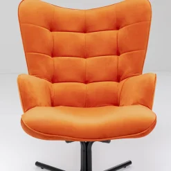 Sale Draaistoel Oscar Velvet Orange Kasten|Tuinmeubelen