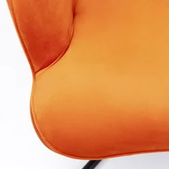 Sale Draaistoel Oscar Velvet Orange Kasten|Tuinmeubelen