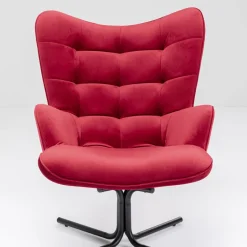 Cheap Draaistoel Oscar Velvet Red Kasten|Tuinmeubelen