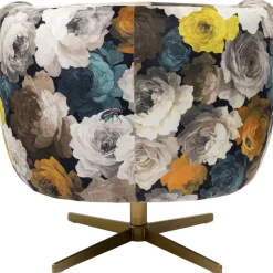 Cheap Draaistoel Peony Flower Geel Kasten|Fauteuils