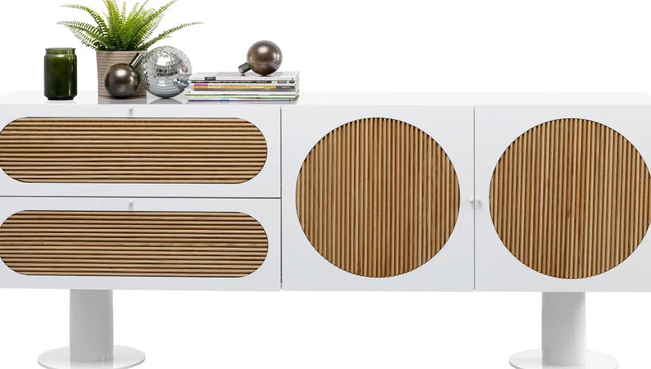 Hot Dressoir Atomic White 183x76cm Kasten|Lage Kasten & Dressoirs
