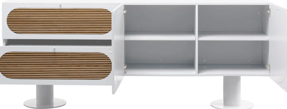 Hot Dressoir Atomic White 183x76cm Kasten|Lage Kasten & Dressoirs