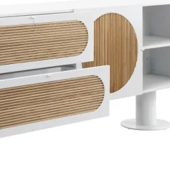 Hot Dressoir Atomic White 183x76cm Kasten|Lage Kasten & Dressoirs