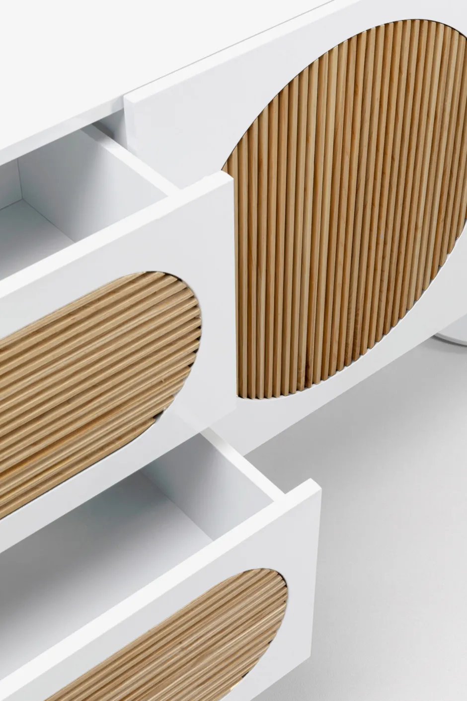 Hot Dressoir Atomic White 183x76cm Kasten|Lage Kasten & Dressoirs