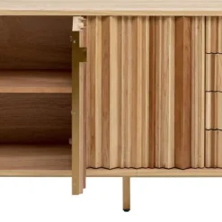 Store Dressoir Concertina Nature 186x74cm Lage Kasten & Dressoirs