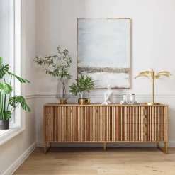 Store Dressoir Concertina Nature 186x74cm Lage Kasten & Dressoirs