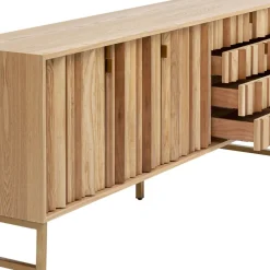 Store Dressoir Concertina Nature 186x74cm Lage Kasten & Dressoirs