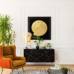 Best Dressoir Gold Vein Kasten|Lage Kasten & Dressoirs