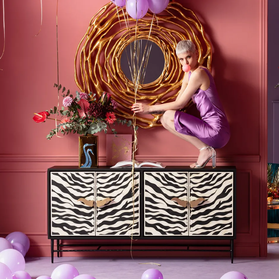 Outlet Dressoir Zebra 160x80cm Kasten|Lage Kasten & Dressoirs