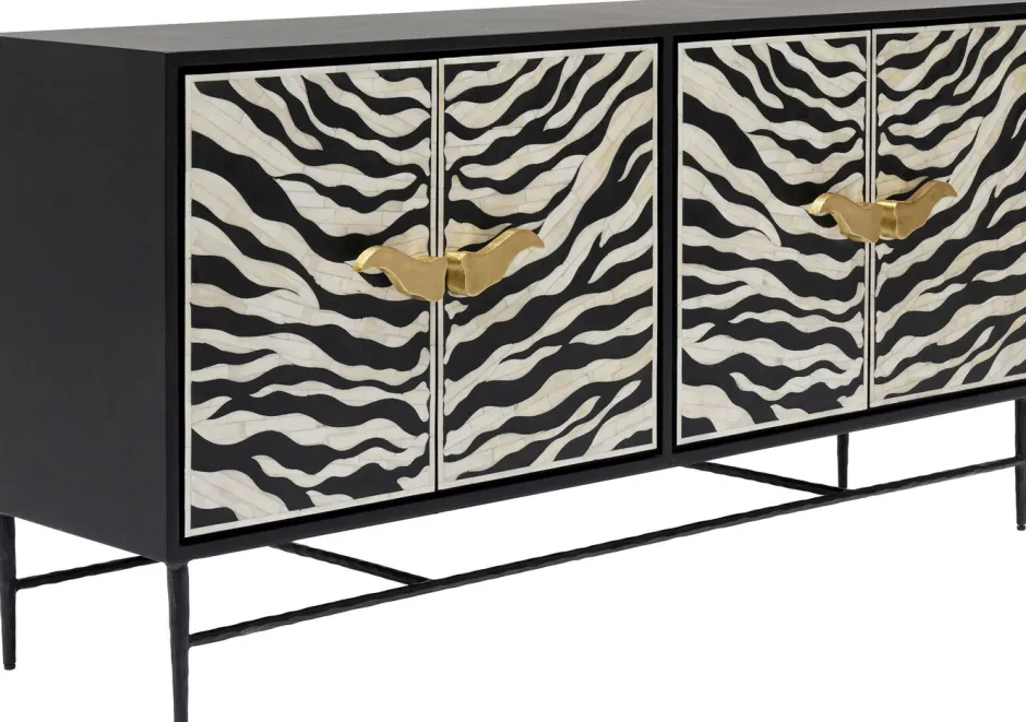 Outlet Dressoir Zebra 160x80cm Kasten|Lage Kasten & Dressoirs