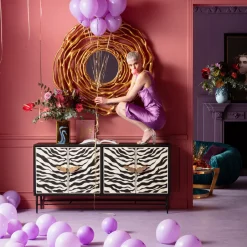 Outlet Dressoir Zebra 160x80cm Kasten|Lage Kasten & Dressoirs