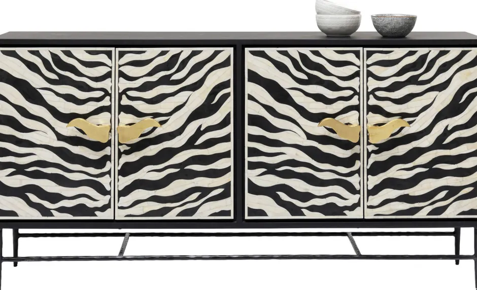 Outlet Dressoir Zebra 160x80cm Kasten|Lage Kasten & Dressoirs