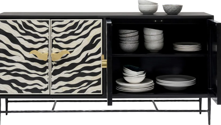 Outlet Dressoir Zebra 160x80cm Kasten|Lage Kasten & Dressoirs