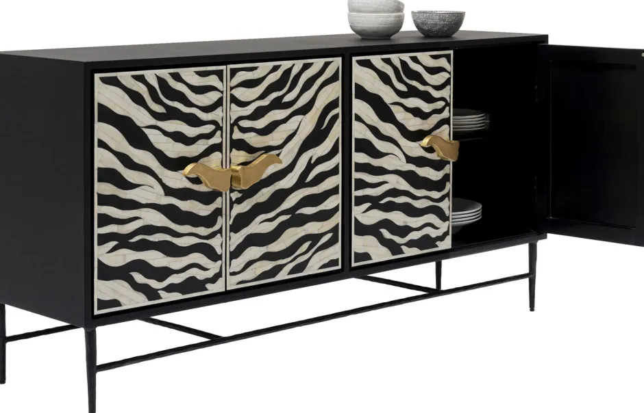 Outlet Dressoir Zebra 160x80cm Kasten|Lage Kasten & Dressoirs
