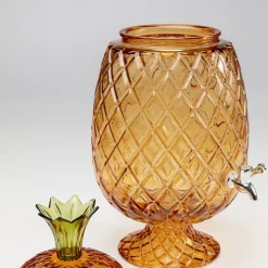 Online Drink Dispenser Pineapple Amber (2-delig) Servies & Tafelaccessoires|Kasten