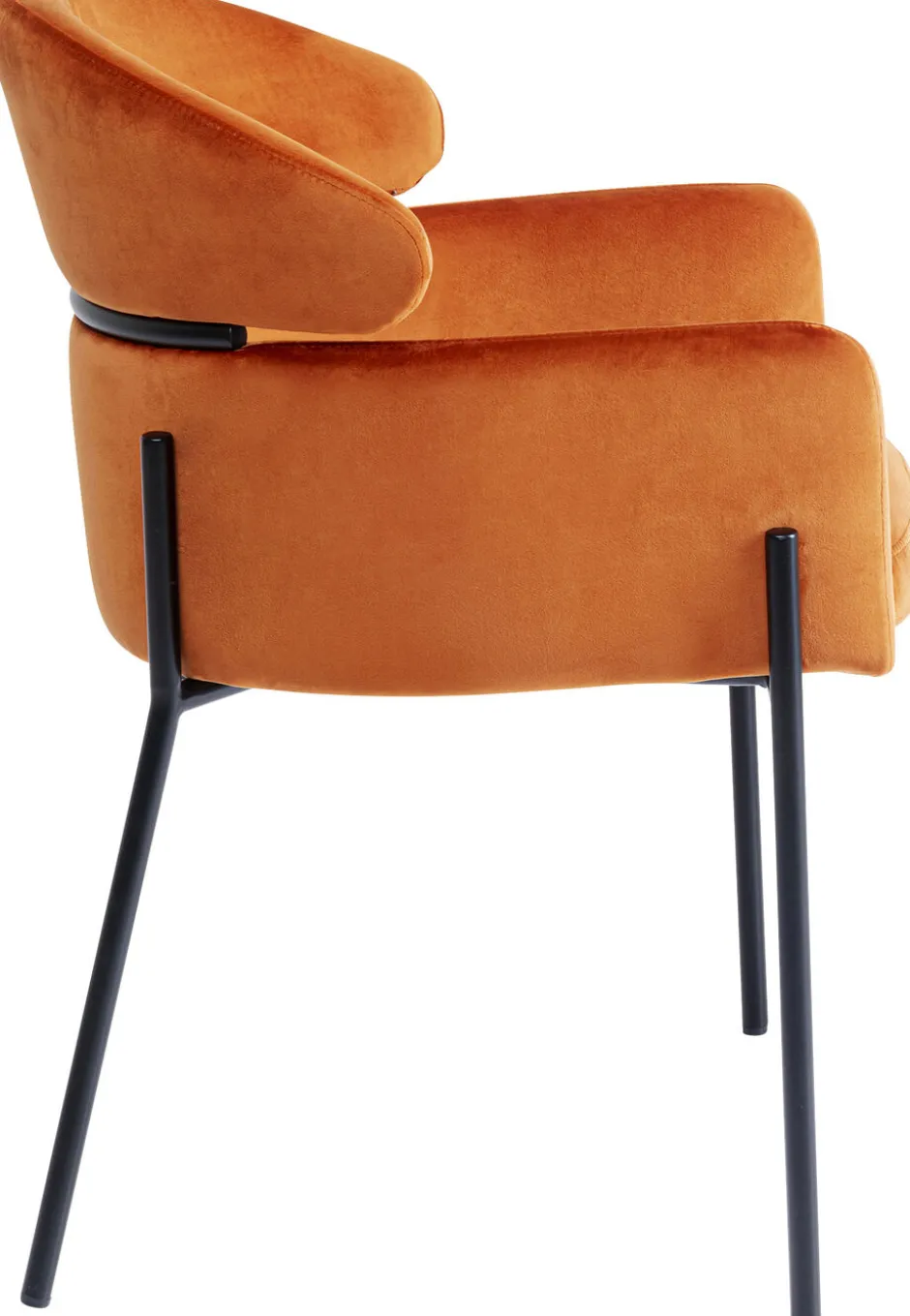 Store Eetkamerstoel Alexia Fluweel Oranje Kasten|Stoelen