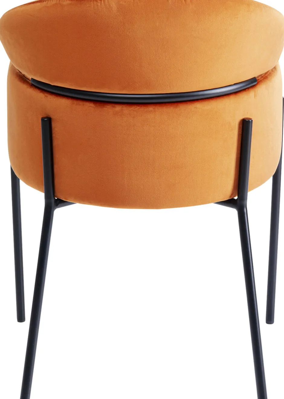 Store Eetkamerstoel Alexia Fluweel Oranje Kasten|Stoelen