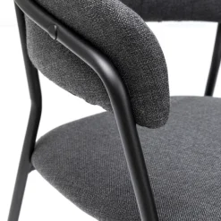 Outlet Eetkamerstoel Belle Anthracite (Set Van 2) Kasten|Stoelen