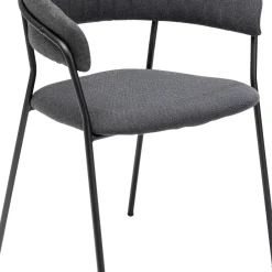 Outlet Eetkamerstoel Belle Anthracite (Set Van 2) Kasten|Stoelen
